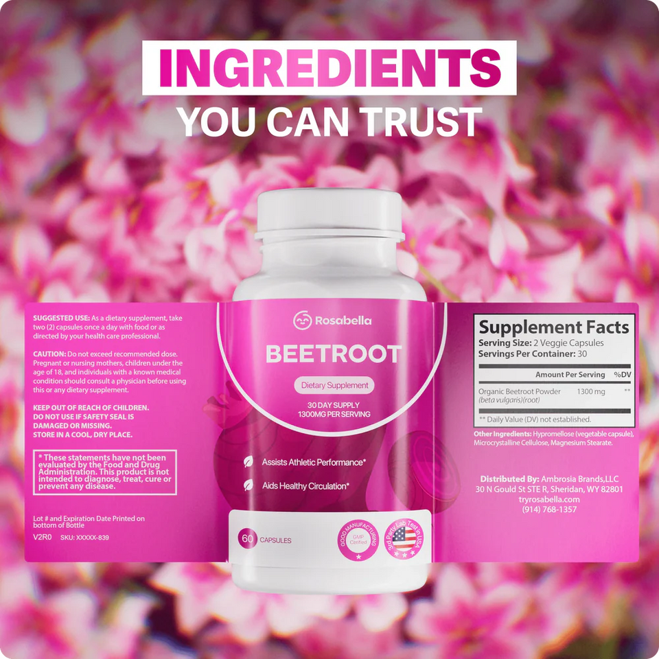 Beetroot 60 Cáps - Presión Arterial Saludable y Circulación Natural